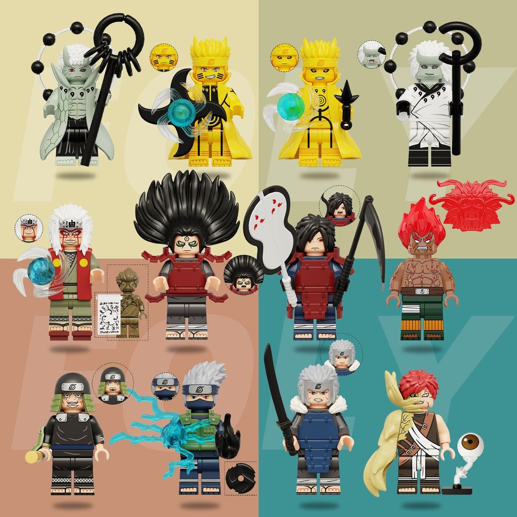 2025 Phong Cách Mới Tương Thích Lego UCHIHA OBITO UCHIHA Với Local WM2108 Shadow Ninja Búp Bê Có Mặt