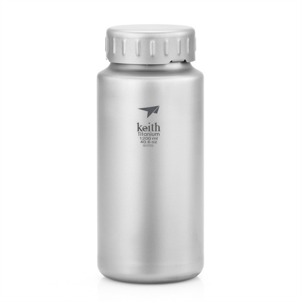 Bình đựng nước 1 lớp kèm túi Keith Titanium Ti3036 sport bottle (with bottle set), làm từ Titanium, 