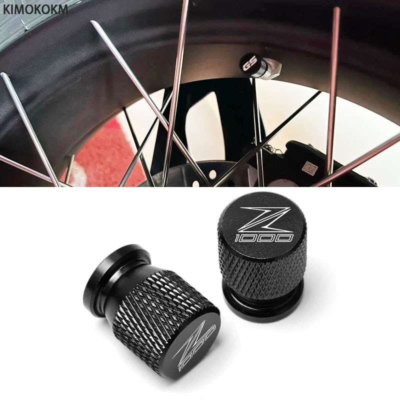 1 Xe Máy CNC Phụ Kiện Xe Đạp Lốp Van Nắp Lốp Thân Kín Vành Dành Cho Kawasaki Z1000 Z1000SX Z 1000 10