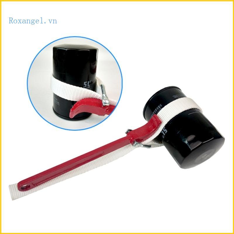 Nylon Strap Filter Wrench Adjustable Spanner Non-slip Aluminium-Handle Firm Grip