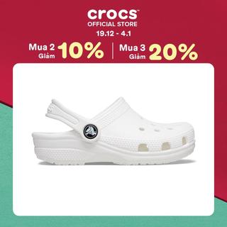  Giày Clog Trẻ Em Crocs Toddler Classic - White 