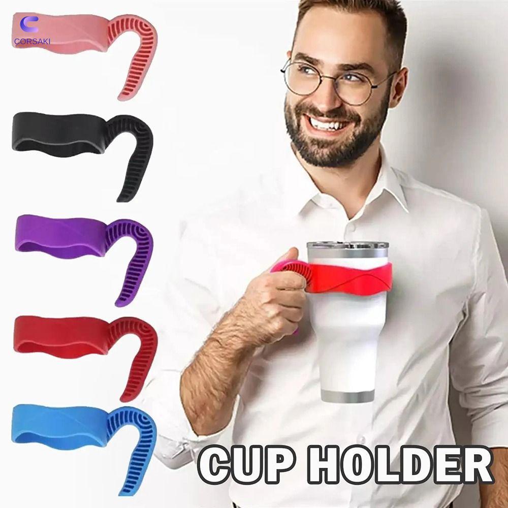 CORSAKI 1 Cái Cốc Cốc Cốc Cốc Cốc, Phụ Kiện Bình Nước Uống, Đế Cốc Di Động 5 Màu Cốc Uống Cho Yeti R
