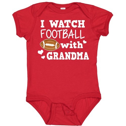 Inktastic I Watch Football With My Grandma Baby Body Sports Boy Sport Youth CSKB