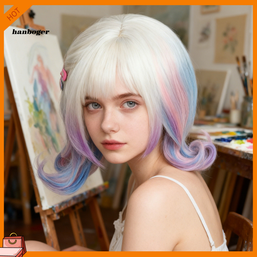 Tóc giả cosplay Halloween và Anime Sinclair Enid, tổng hợp thoáng khí chất lượng cao