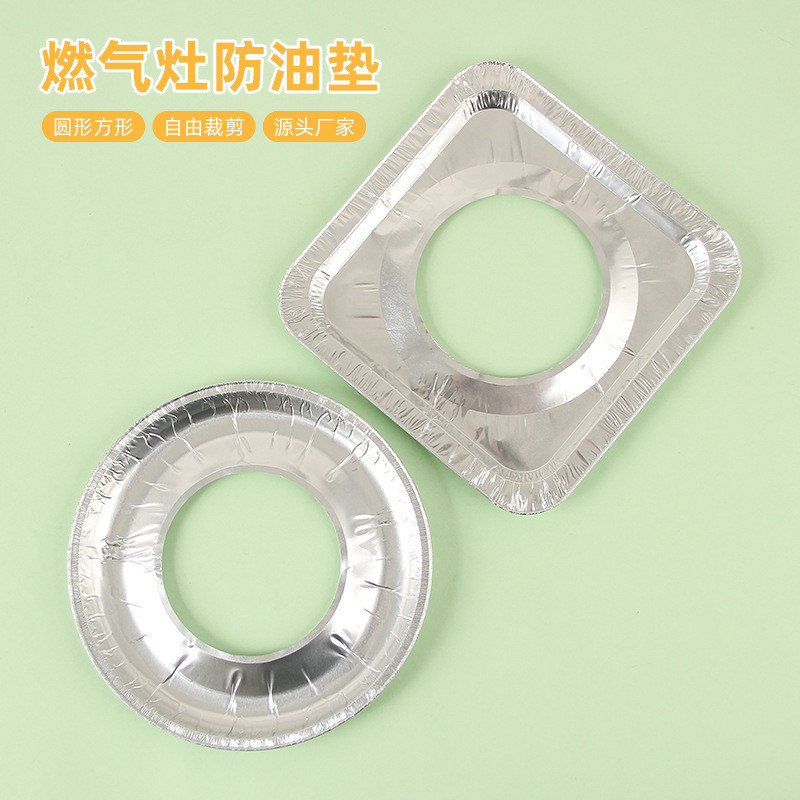 Hàng sẵn có Bếp gas Tinfoil Tấm lót chống dầu Bếp gas Miếng dán chống dầu Bếp Tinfoil Miếng đệm bảo 