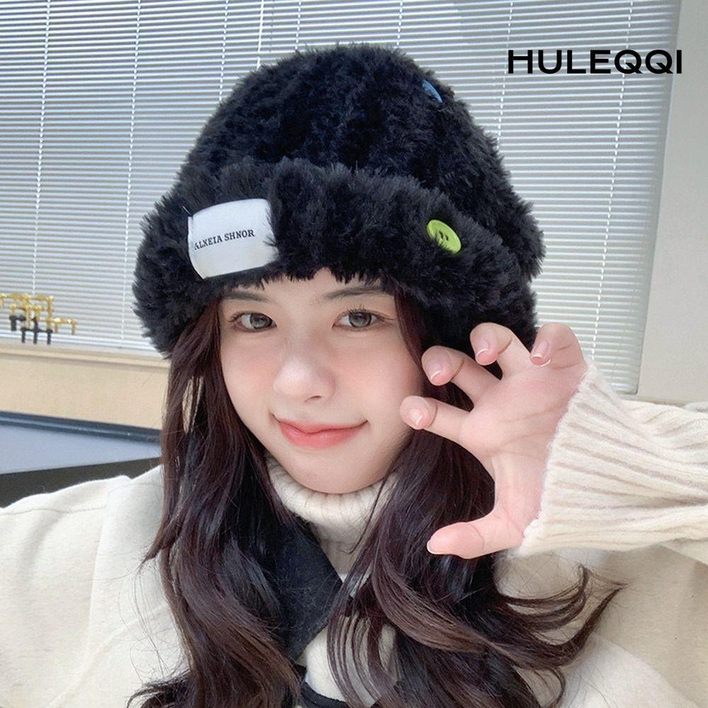 Mũ HULEQI mùa đông xoè đáng yêu, dày ấm áp