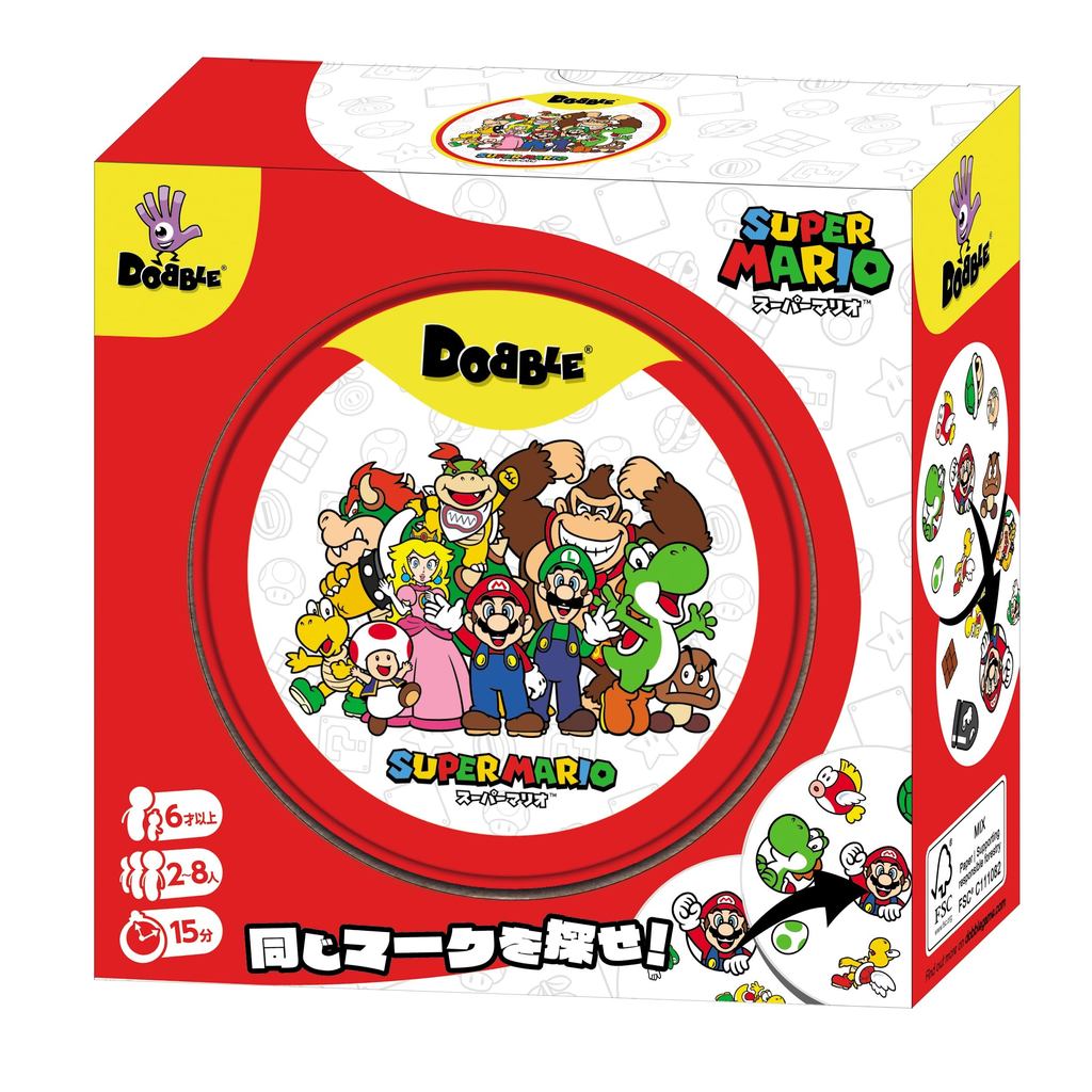 Dobble Super Mario (2-8 players, 15 min, ages 6+)ㅤDirect From Japan
