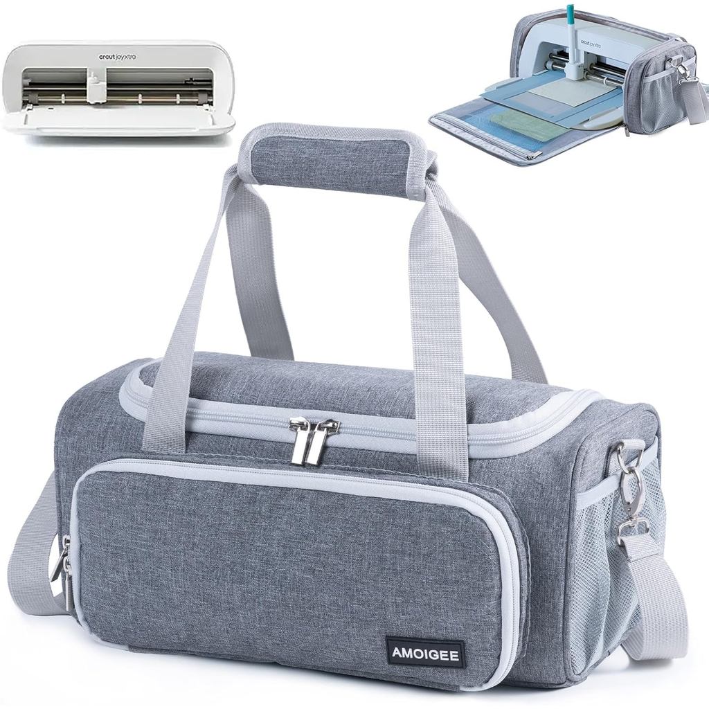 Hộp đựng AMOIGEE cho Cricut Joy Xtra, Túi bổ sung Joy, Hộp mở đầy đủ có túi cho phụ kiện và dụng cụ 