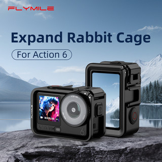 Tương thích với lồng DJI OSMO ACTION 6 - Phụ kiện mở rộng khung bảo vệ bằng nhựa máy ảnh thể thao