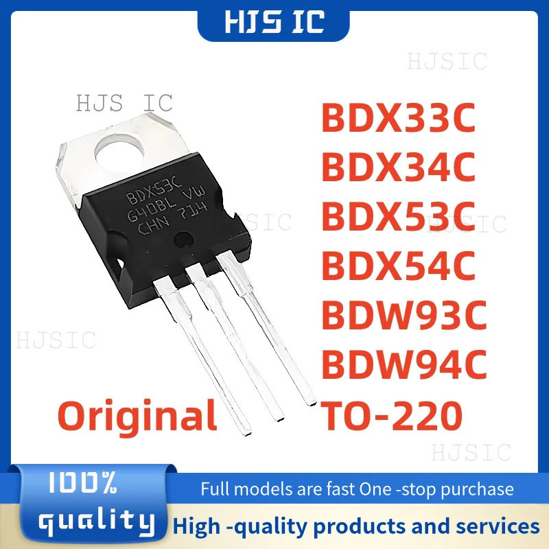 5 Chiếc BDX33C BDX34C BDX53C BDX54C BDX53 BDX33 BDX34 BDX54 TO-220 BDW93C BDW94C BDW93 BDW94 Hiệu Ứn