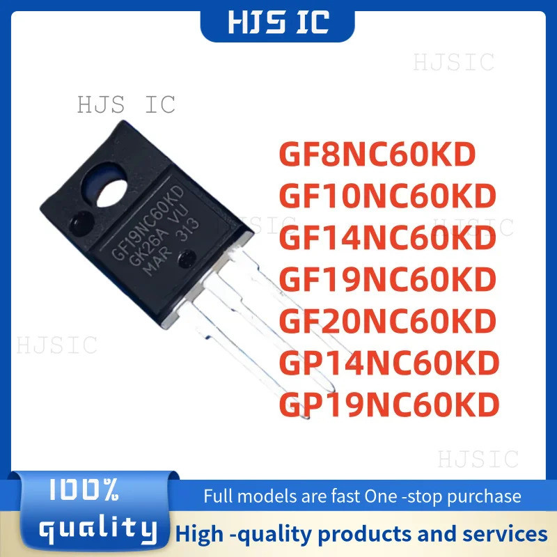 5 Chiếc GF10NC60KD GF14NC60KD GF19NC60KD GF20NC60KD GP14NC60KD GP19NC60KD GF8NC60KD TO-220F Hiệu Ứng