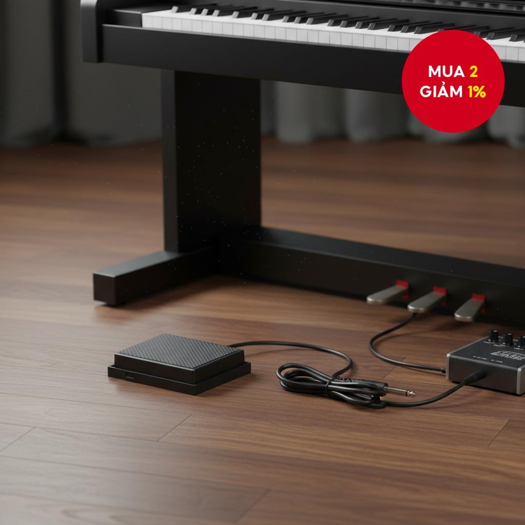 Roland Black ABS Electronic Piano Pedal Sustain Damper Keyboard Accessories cho đàn phím và đàn pian