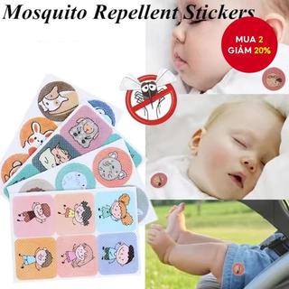  480 Miếng Dán Chống Côn Trùng Miếng Dán Muỗi Không Độc Hại Với Thiết Kế Hoạt Hình Dễ Thương Thiết Yếu Mùa Hè 