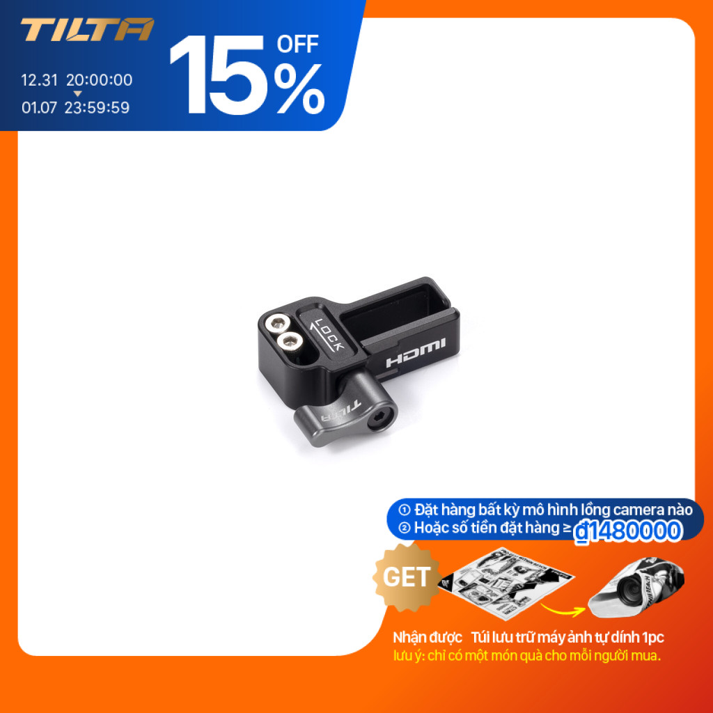 Phụ kiện chụp TILTA Kẹp HDMI đính kèm cho Panasonic GH7 / GH6 – Đen
