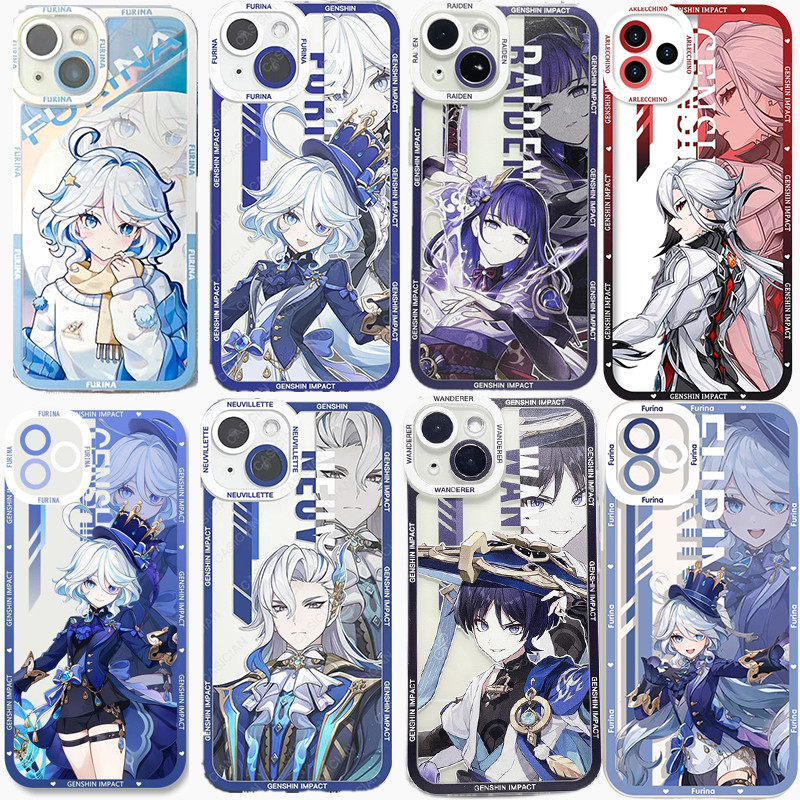 Genshin Impact Wanderer Neuvillette Furina Arlecchino Citlali Vỏ Họa Tiết Cho Xiaomi 15T POCO X7 Pro