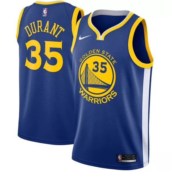 Jersey bóng rổ Kevin Durant #35 của Golden State Warriors - Phiên bản retro MVP