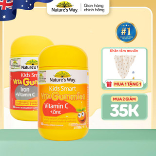  Combo Kẹo Dẻo Iron+ Vitamin C và Vitamin C+ ZinC bổ sung sắt kẽm vitamin c giúp bé ăn ngon miệng mau lớn 