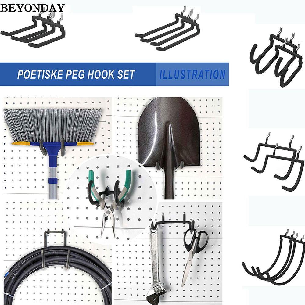 BEYONDAY Treo Tường Giá Treo Tường Xe Đạp Lỗ Đĩa Giá Đỡ Pegboard Khoan Móc Hạng Nặng Máy Khoan Điện 