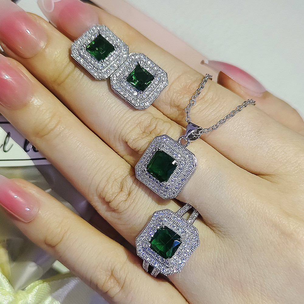 Bộ trang sức Vòng cổ Nhẫn Bông tai Nữ Trang sức