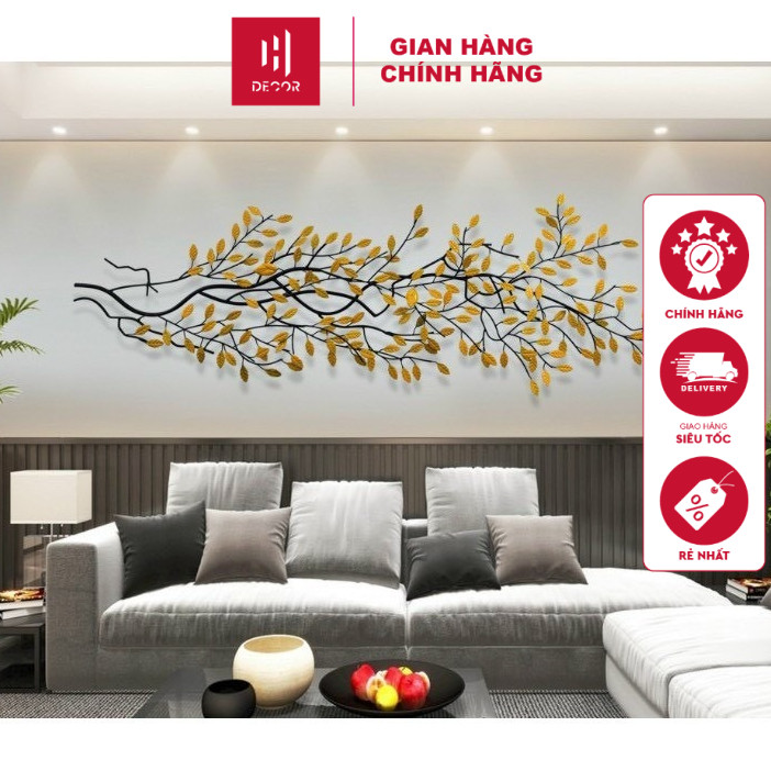 Tranh Sắt Treo Tường Cành Cây Nghệ Thuật Trang Trí Phong Cách Bắc Âu Mã 2823 -  HDECOR