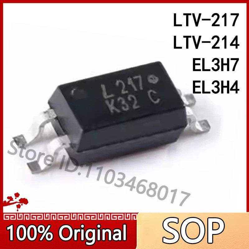 5 miếng dán LTV217 LTV-214 EL3H7 EL3H4 SOP-4 LTV - 217 - TP1 - G L217 Optocoupler chip ic