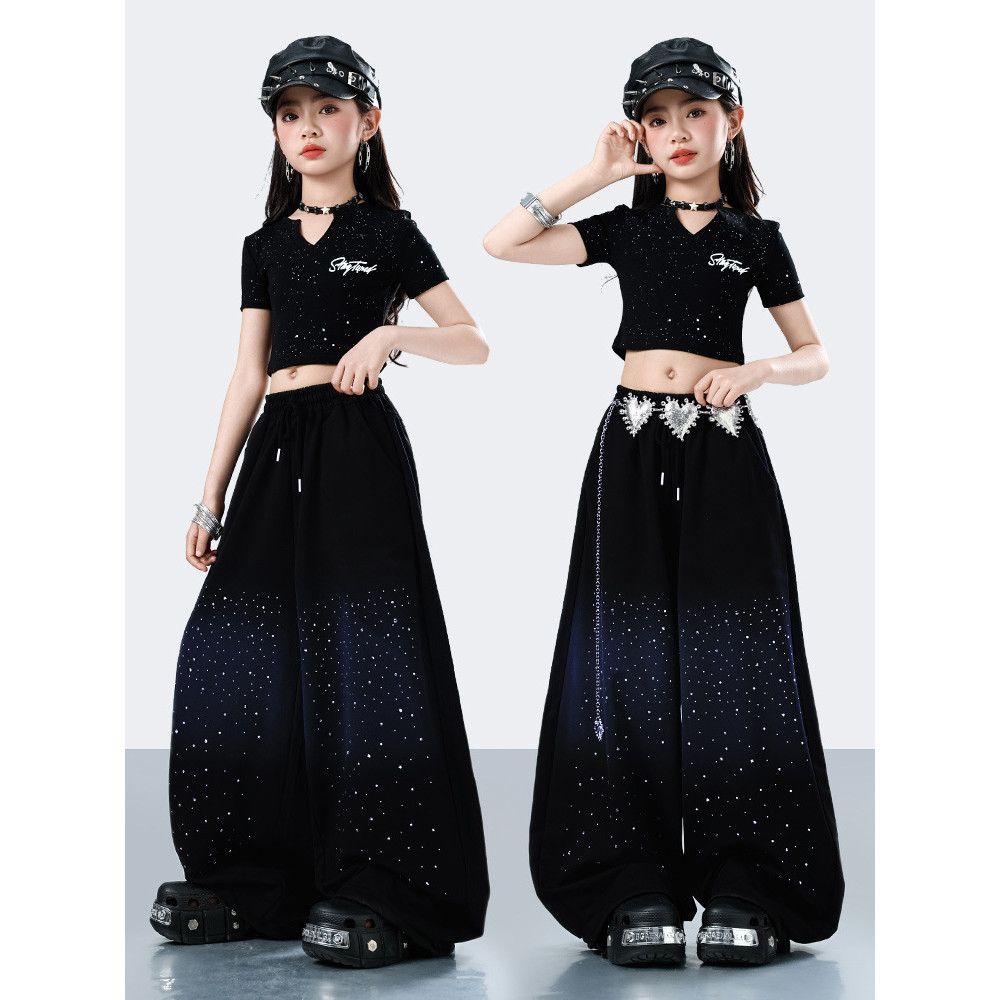 Đồ nhảy hiện đại cho bé gái Bộ tập nhảy cho Quần hiphop bé trai Bộ tập nhảy cho Croptop Đồ nhảy hiph