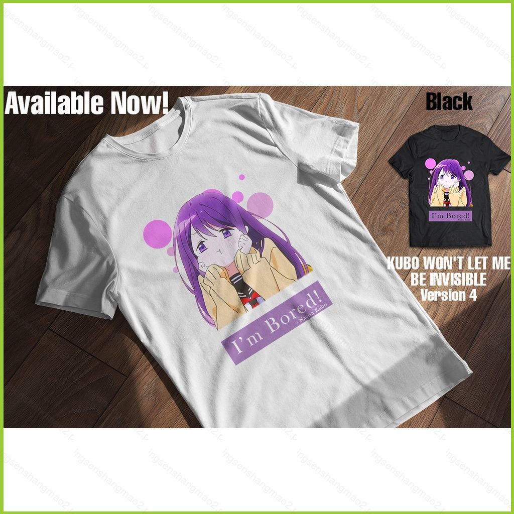 Váy thun unisex anime vô hình của Kubo và Nagisa, phù hợp cosplay, tay ngắn plus size