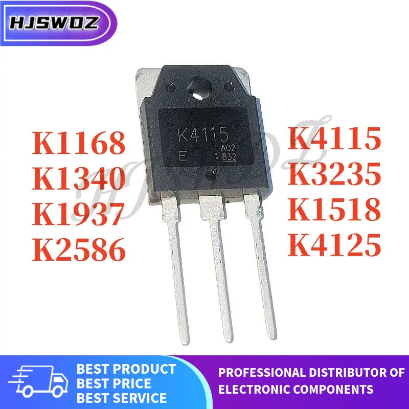 5 chiếc 2SK3235 2SK1168 2SK1340 2SK1937 2SK1518 2SK4115 2SK4125 2SK2586 K3235 K1168 K1340 K1937 K151