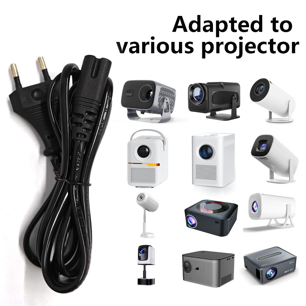 Dành cho HY300 / HY300Pro / HY320 / HY320MiNi 1.2MProjector Dây nguồn Eu / phích cắm US