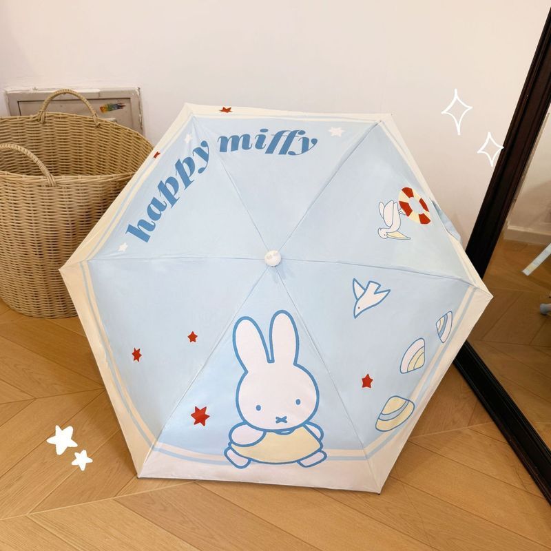 Miffy / Miffy Rabbit Giảm giá 50% Ô dù nhỏ chống nắng nhẹ / pdif
