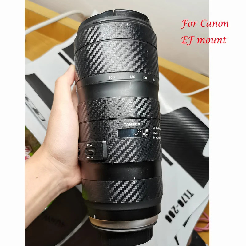 Dành Cho Taron 70-200mm F2.8 G2 A025 A009 A001 Canon EF Mount Decal Ống Kính Miếng Dán Vinyl Bọc Phi