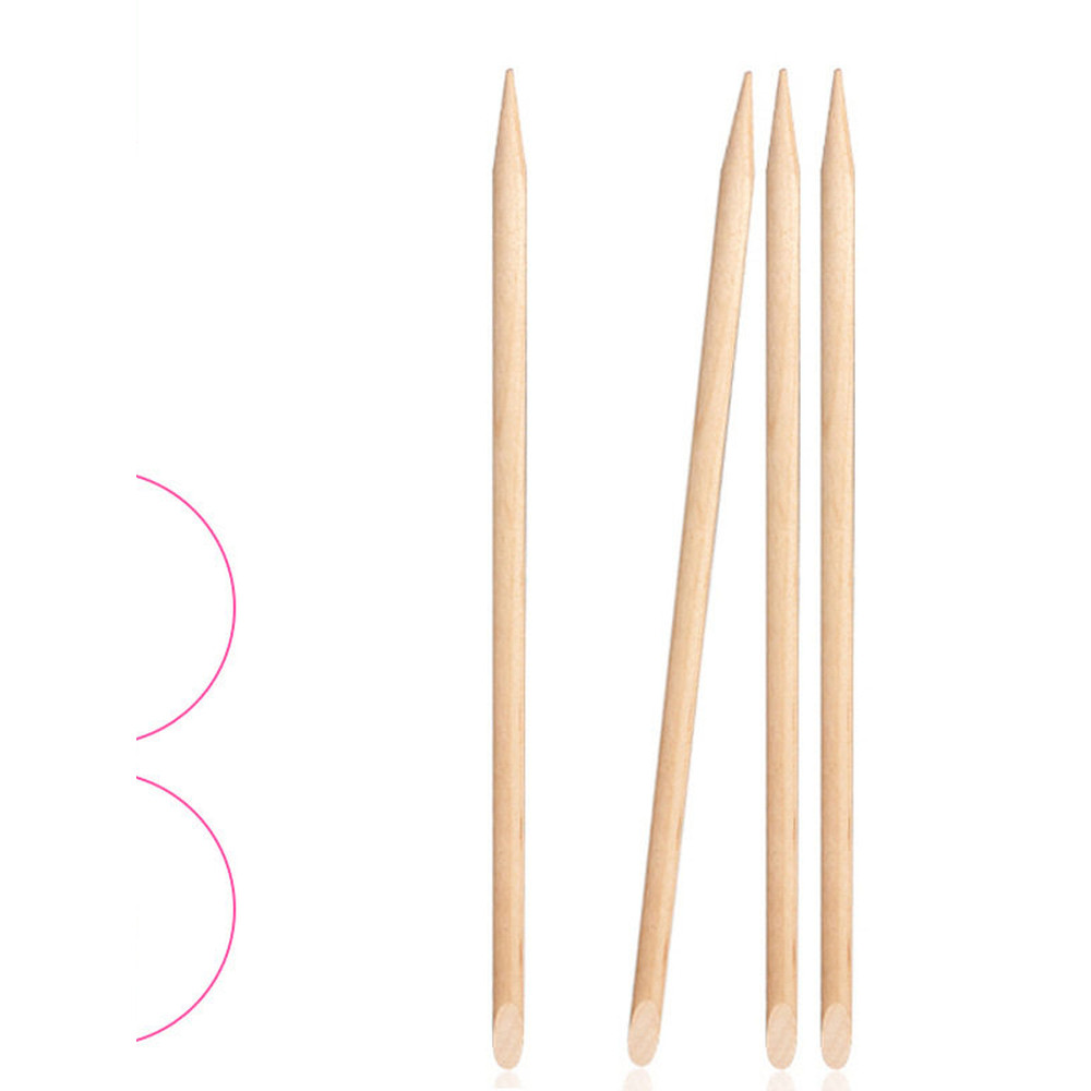 Beech Stick A1pq801-Beech Stick Làm móng tay Orange Stick Tool Press Point Diamond Orange Wood Làm m
