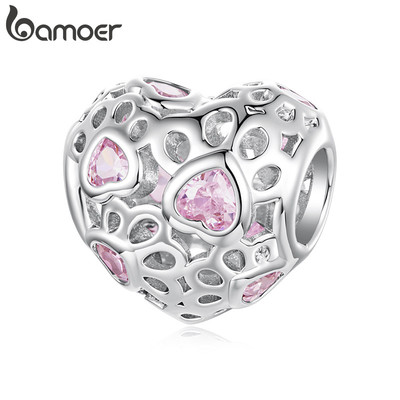 Mặt dây chuyền Bamoer Charm in hình chân thú cưng - quà tặng đẹp mắt dành cho nữ