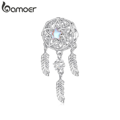 Bamoer Mặt Dây Chuyền Charm Starlight Dreamcatcher - DIY Quà Tặng Cho Nữ