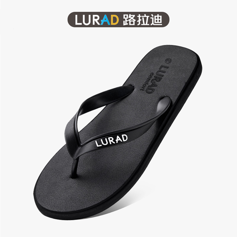Luladi Flip-Flops Nam Mùa Hè Chống Trơn Trượt Ngoài Trời Mặc Sandal Flip-Flops Flip-Flops Đen Be