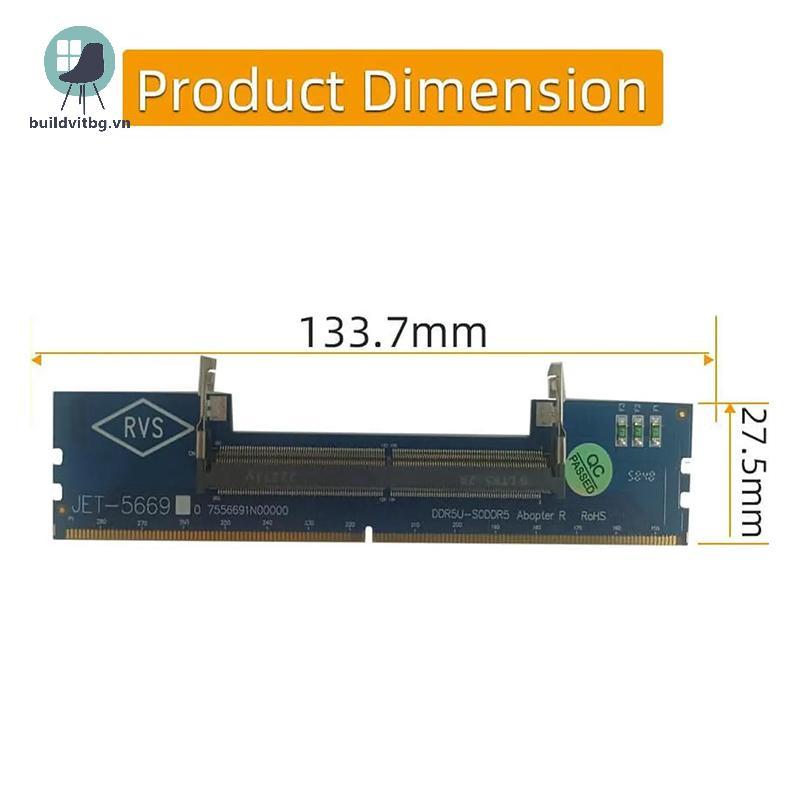 Bg Laptop DDR5 RAM Sang Máy Tính Để Bàn DDR5 U-DIMM Adapter Bảo Vệ Thẻ Nhớ Chuyển Đổi DDR5 Bộ Nhớ RA