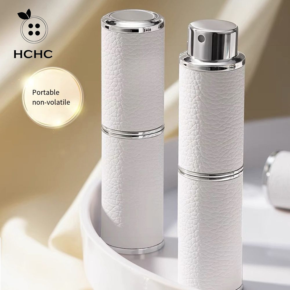 Chai bơm phun xoay HCHC, Chai nước hoa rỗng bằng da, đơn giản 8ml Luxury Ultral Fine Mist Perfume Di