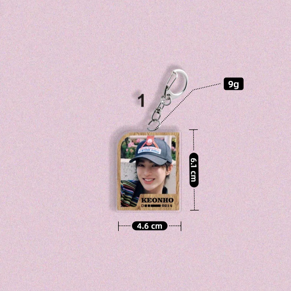 CORTIS Keychain Debut Album HD Photo Double Sides Printing Character Square Shape Keychain Pendant K