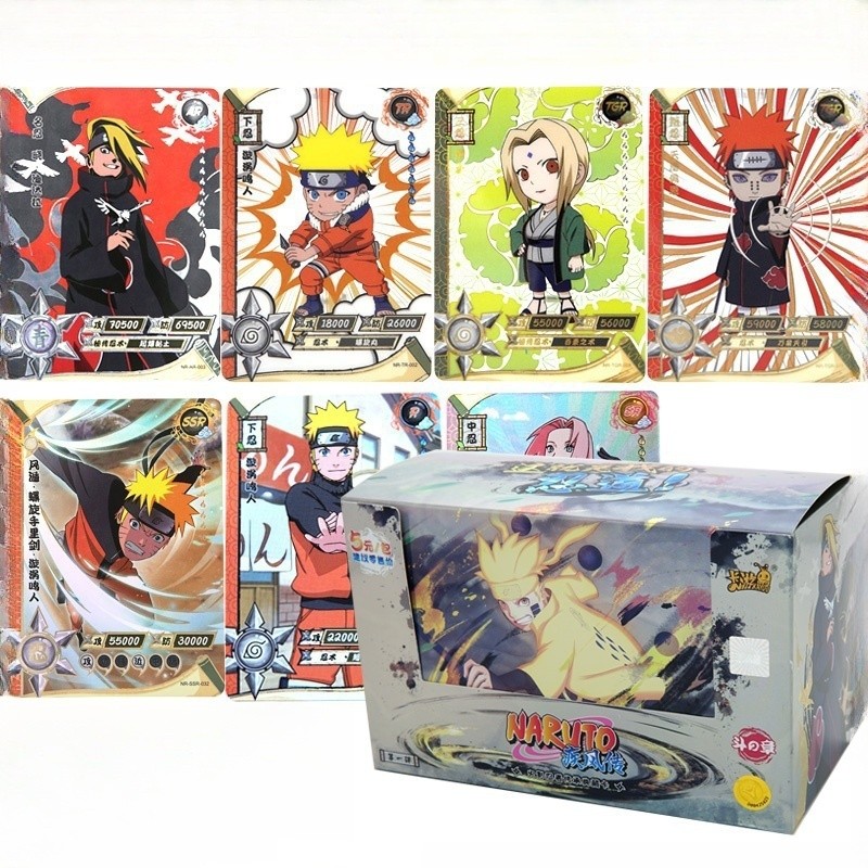 KAYOU Naruto Cards Chapter Of The Array Box Thêm Ninja World Collection Cards Đồ chơi dành cho trẻ e