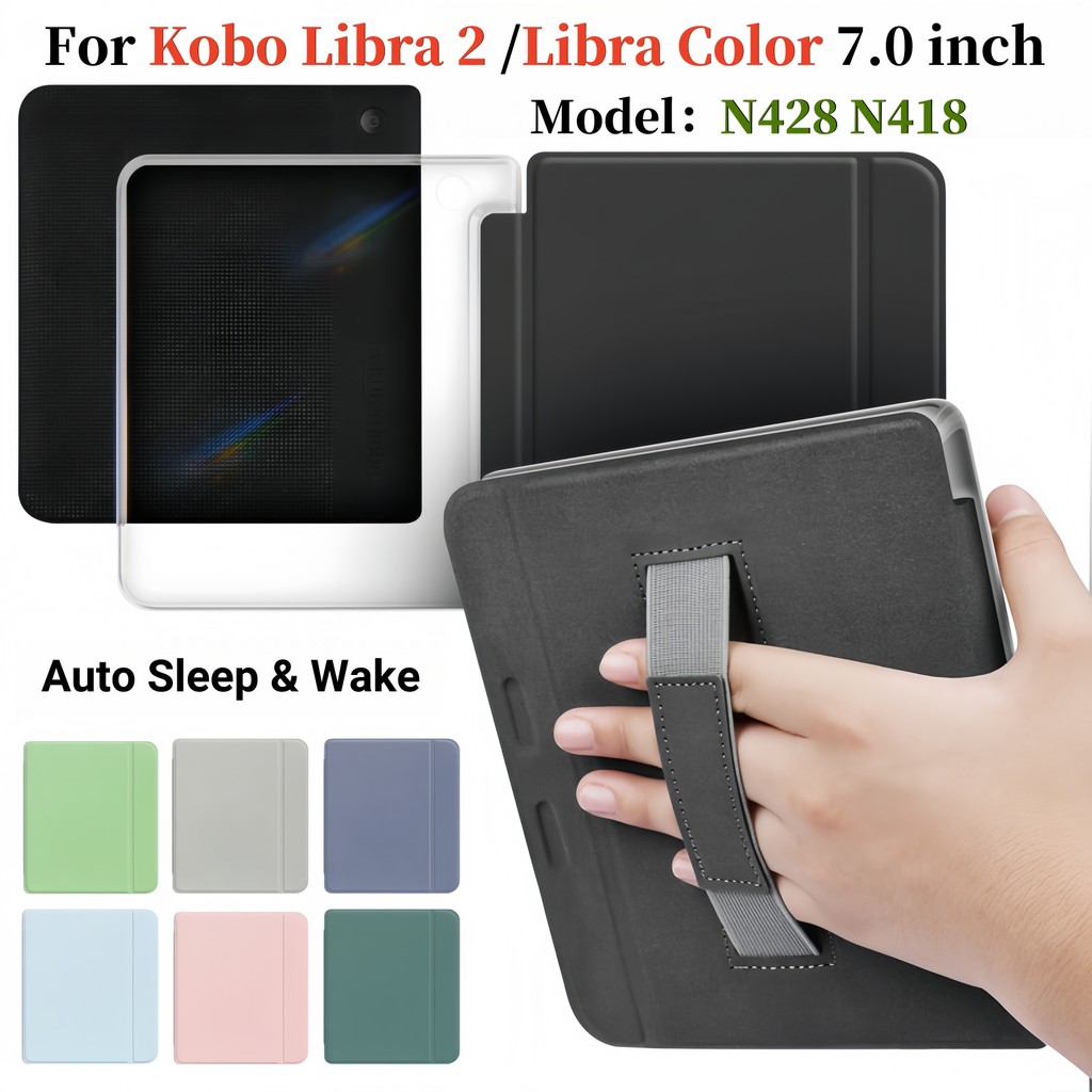 Ốp lưng cầm tay & Acrylic cho màu Kobo Libra | Libra 2 eReader Model N428 N418 7.0 inch Libra2 Sách 