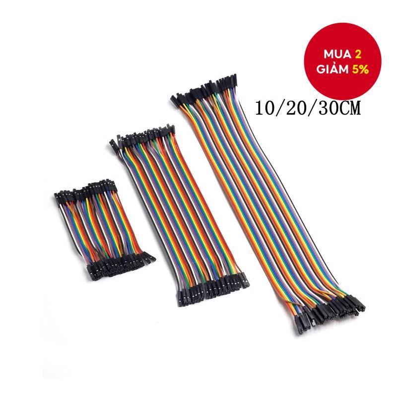 Dây nhảy Jumper Arduino, Đầu đực-đực, Đầu đực-cái, Đầu cái-cái, 40 sợi.