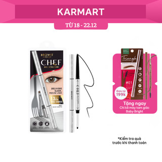  Chì Kẻ Mắt 2 Trong 1 Browit Chef Gel Eyeliner Giúp Kẻ Mắt Sắc Nét Chống Nước và Không Lem 0.06G 