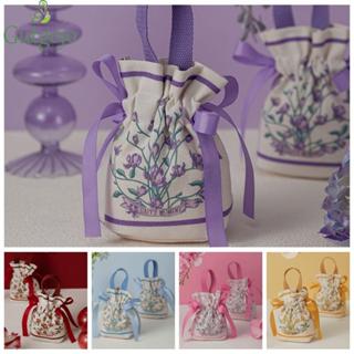 Túi đựng đường dây rút hoa lễ hội bằng vải Canvas Hàn Quốc Gutgojo