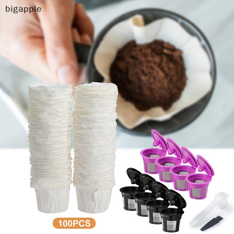 Bigapple Giấy dùng một lần Giấy lọc cà phê cho Keurig Cốc K tái sử dụng cho máy pha cà phê Keurig Bộ