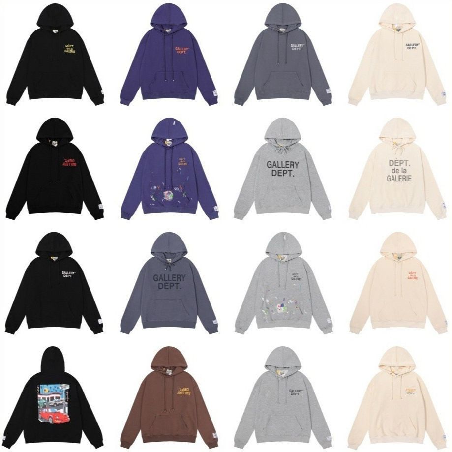 Nice Gallery Dept Áo Hoodie Phong Cách Hollywood Với Họa Tiết Vẽ Tay và Mũ Trùm Đầu