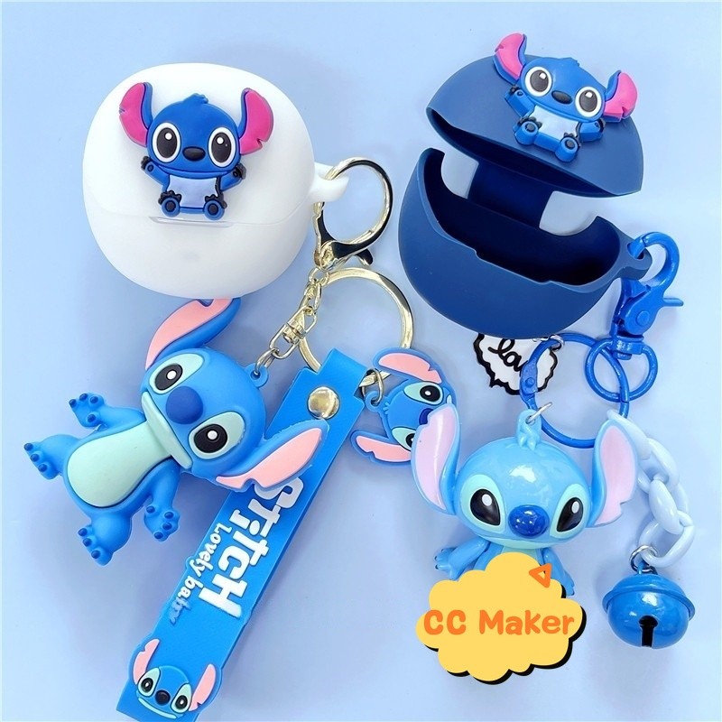 for QCY MeloBuds N60 Case Cute Keychain Silicone Soft Case Suitable for QCY MeloBuds N60 Shockproof 