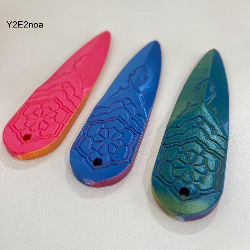 Y2E2noa 3 Thợ Săn Quỷ Kpop Zoey Tím Xanh Hồng Phi Tiêu Ném Demon Hunter Phụ Kiện Tùy Chỉnh Cho Tiệc 