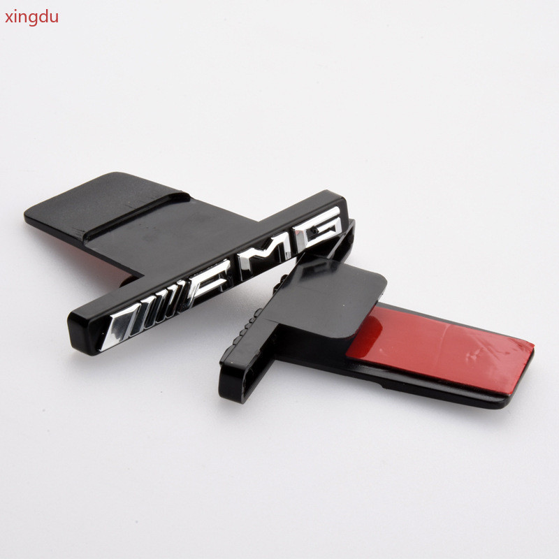 Thích hợp cho lưới tản nhiệt Mercedes GT Logo AMG logo nhỏ AMG lưới tản nhiệt xe nhãn dán khóa sửa đ
