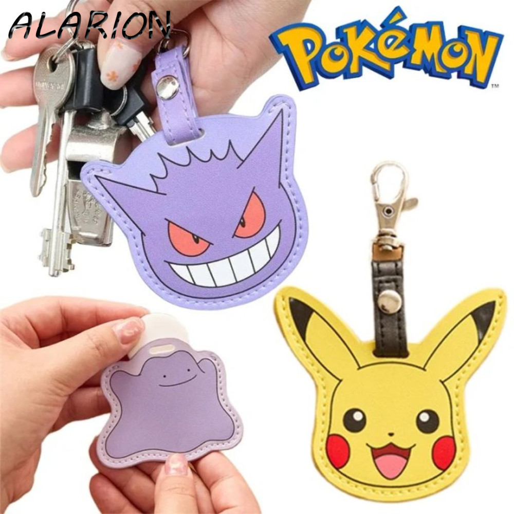 Móc khóa mèo ALARION Pokemon, Vỏ bảo vệ da Pikachu Hộp đựng thẻ truy cập, Móc khóa sáng tạo Kawaii d