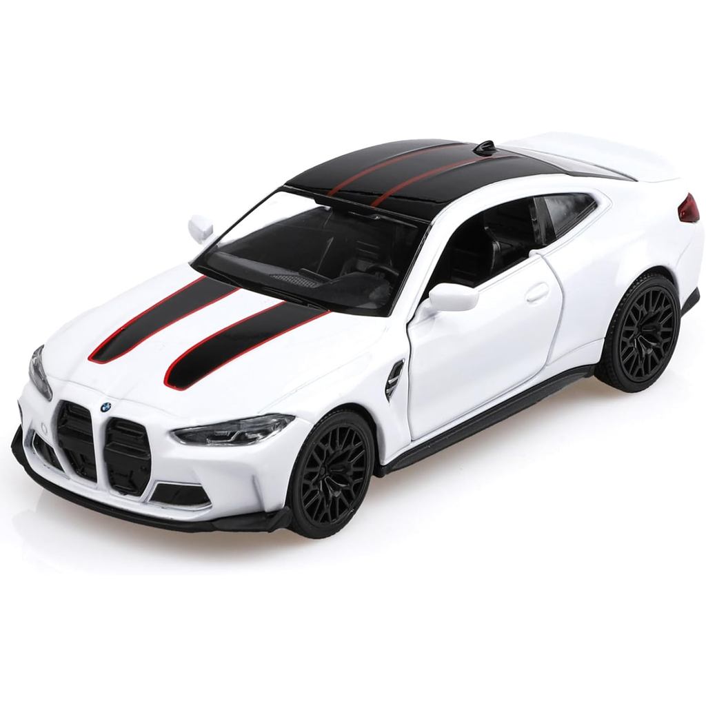 Tỉ lệ 1 / 36 Xe mô hình BMW M4 CSL Diecast, Xe kéo lùi Xe BMW M4 Đồ chơi Ô tô, Ô tô Quà tặng cho Bé 